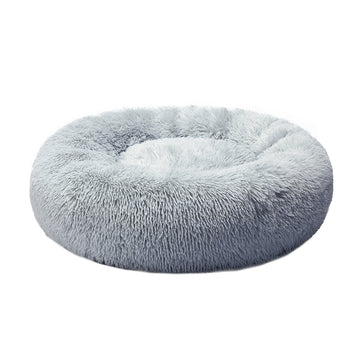 PaWz Pet Bed Cat Dog Donut Nest Calming Kennel Cave Sleeping Light Grey XXXL PaWz